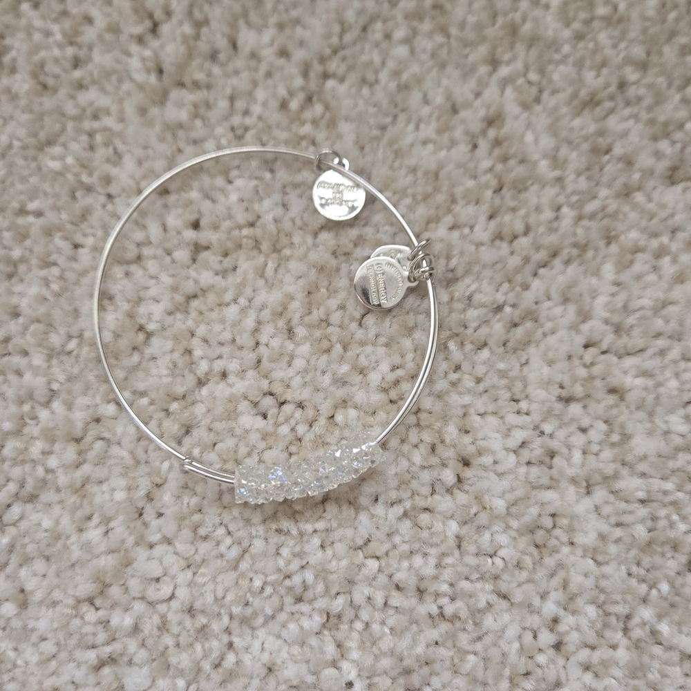Alex And Ani Ice Storm Fine Rocks Bangle Bracelet - Picture 4 of 4
